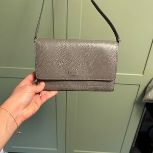 Kate Spade New York Pebble Leather Wallet on a String Crossbody Bag